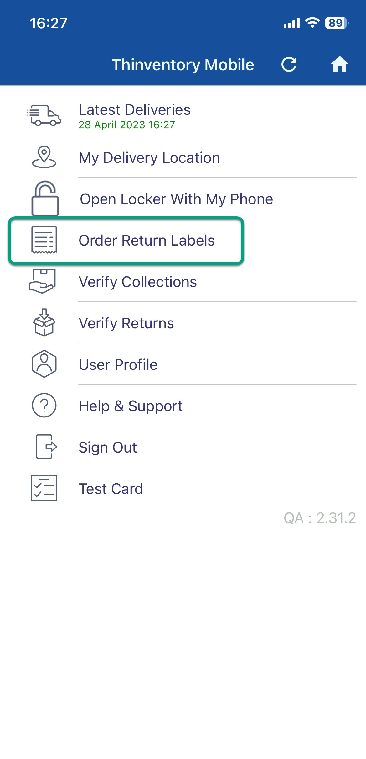 How do engineers order return labels?