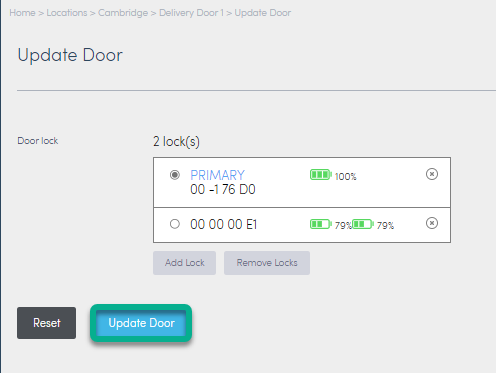 Add and remove locks from a door