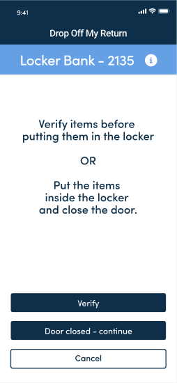 Drop off a return in Thinventory Mobile with Open Flex