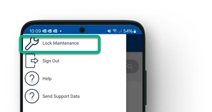 Update lock firmware in the Maintenance App