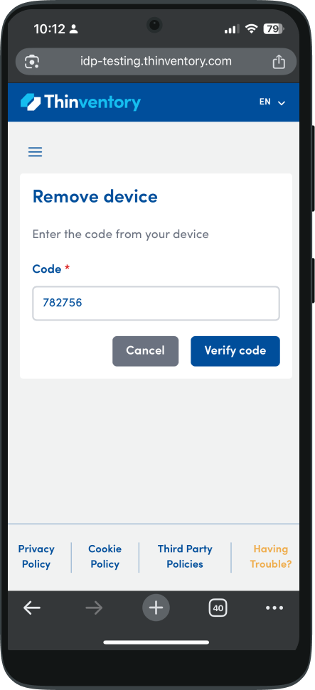 How to remove multi-factor authentication (MFA)