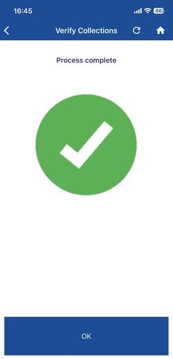 Verify a collection in Thinventory Mobile